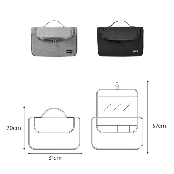 For Dyson Baona BN-DS002 Large Capacity Portable Handheld Hair Dryer Storage Bag with Hook(Gray)