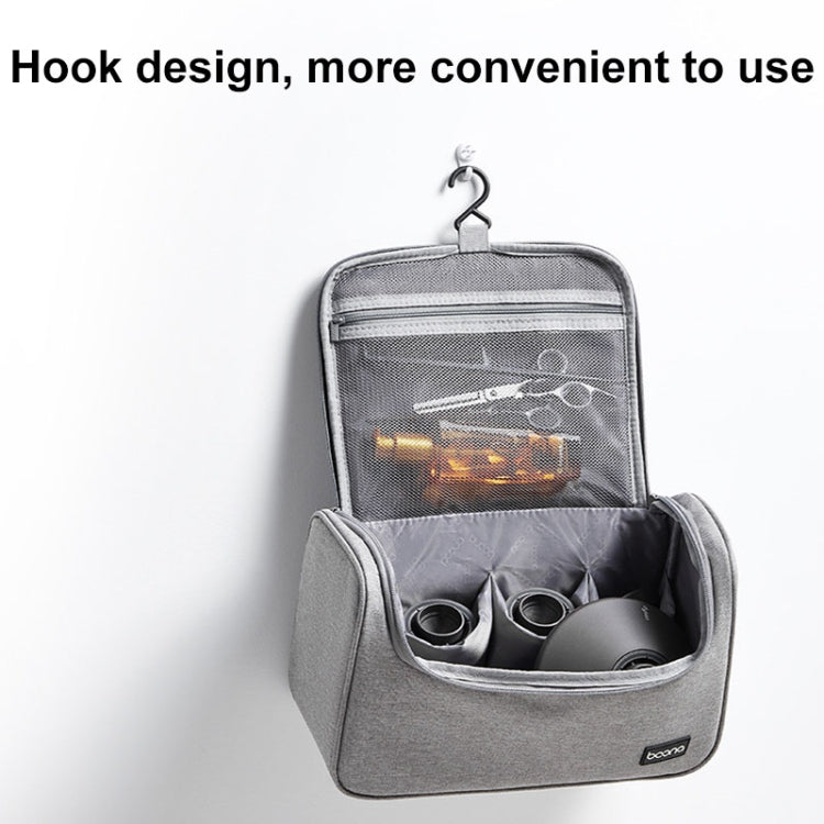 For Dyson Baona BN-DS002 Large Capacity Portable Handheld Hair Dryer Storage Bag with Hook(Black)