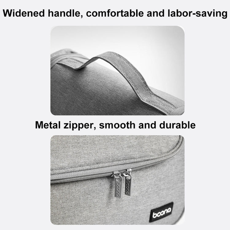 For Dyson Baona BN-DS002 Large Capacity Portable Handheld Hair Dryer Storage Bag with Hook(Black) - For Dyson Accessories by Baona | Online Shopping South Africa | PMC TechLife | Buy Now Pay Later Mobicred