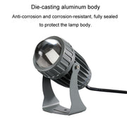 10W One Beam LED Spotlight Outdoor Water-resistant Lighting Pillar Wall Light Remote Landscape Lamp, Color: Choose 1 of 3 Colors