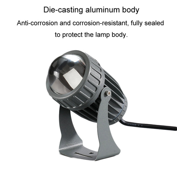 10W One Beam LED Spotlight Outdoor Water-resistant Lighting Pillar Wall Light Remote Landscape Lamp, Color: Choose 1 of 3 Colors