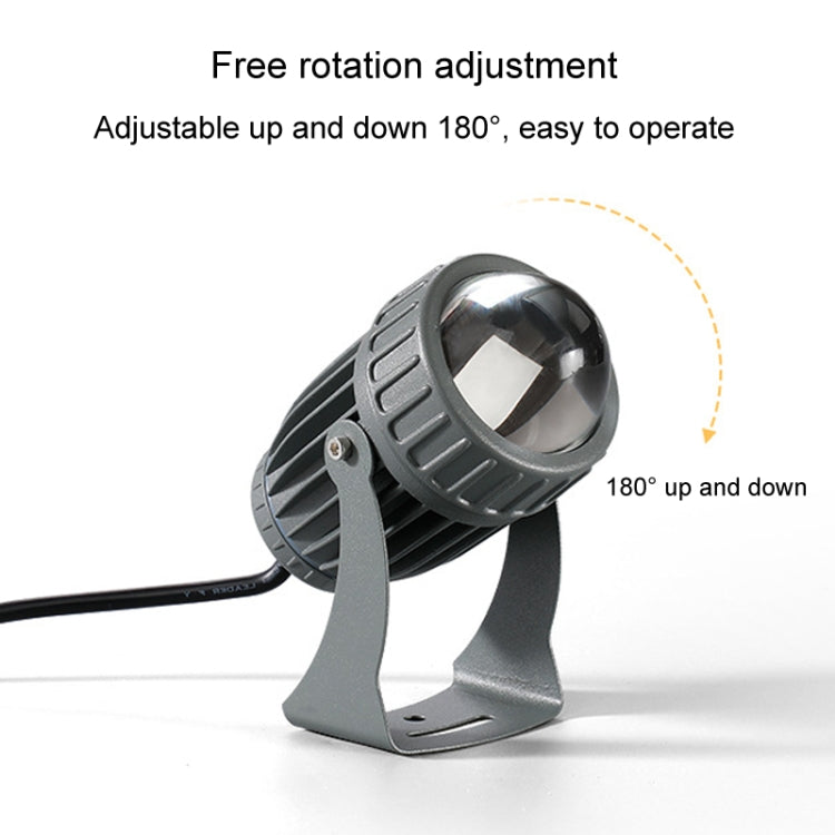 10W One Beam LED Spotlight Outdoor Water-resistant Lighting Pillar Wall Light Remote Landscape Lamp, Color: Choose 1 of 3 Colors