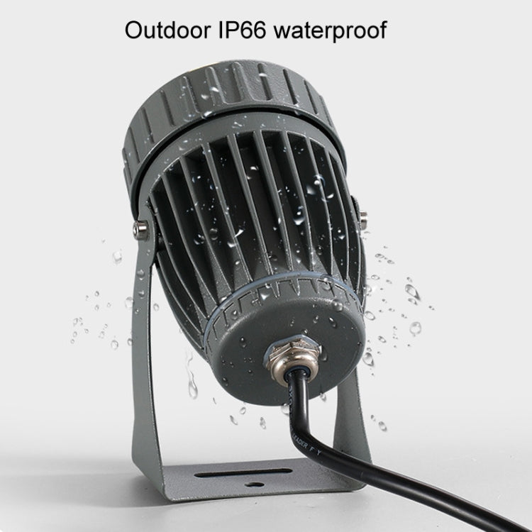 10W One Beam LED Spotlight Outdoor Water-resistant Lighting Pillar Wall Light Remote Landscape Lamp, Color: Choose 1 of 3 Colors