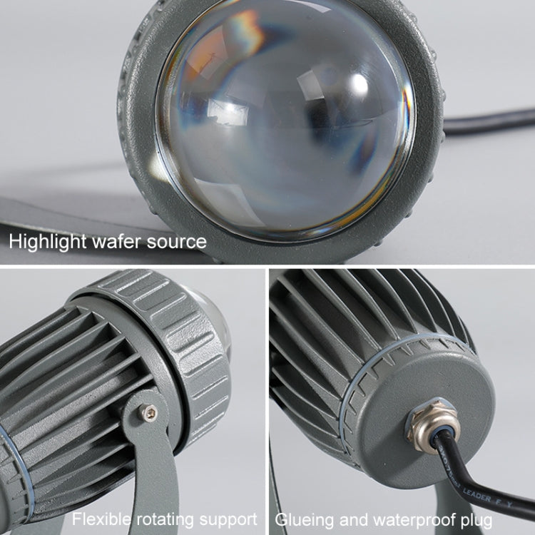 10W One Beam LED Spotlight Outdoor Waterproof Lighting Pillar Wall Light Remote Landscape Lamp, Color: Choose 1 of 3 Colors - Floodlights by PMc TechLife | Online Shopping South Africa | PMc TechLife | Buy Now Pay Later Mobicred