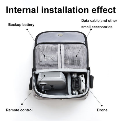 For DJI Mini 4 Pro Baona BN-H016 Portable Waterproof Crossbody Drones Storage Bag(Grey) - free shipping - PMC Jewellery - Order now!