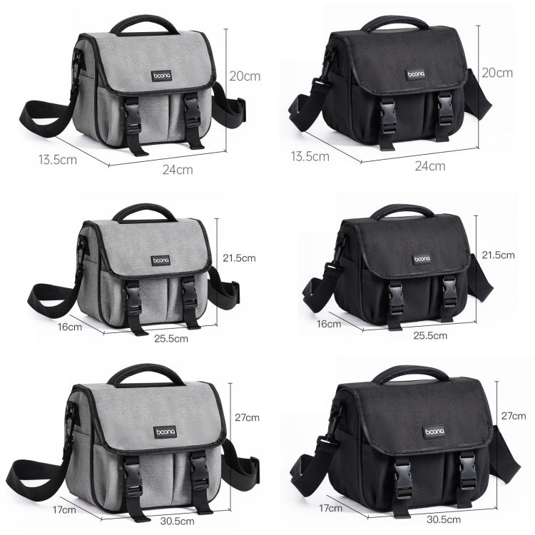 Baona BN-H017 Photography SLR / Micro Single Cross-Body Camera Storage Bag, Color: M Black