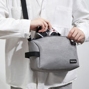 Baona BN-H012 Multifunctional Outdoor Crossbody Digital Camera Bag Lens Protection Bag(Grey)