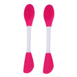 2pcs Dual Head Silicone Face Mask Brush Face Cleansing Massage Brush Mud Mask Applicator(Rose) - free shipping - PMC TechLife - Order now!