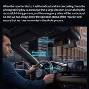 Mobile Phone WIFI Interconnection 2K Ultra-Clear Night Vision Hidden Driving Recorder, Version: USB Short Line(No TF Card)