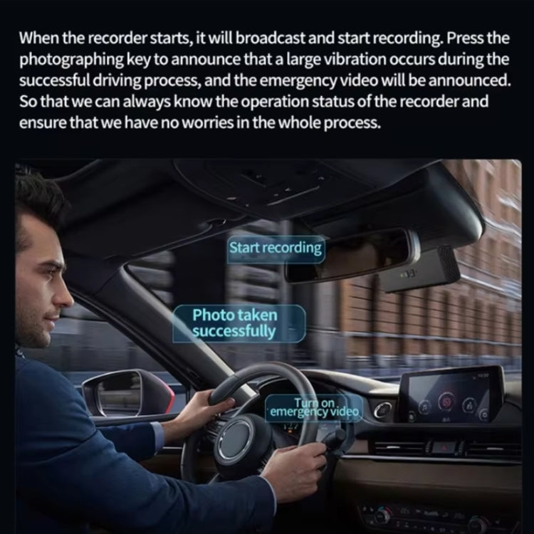 Mobile Phone WIFI Interconnection 2K Ultra-Clear Night Vision Hidden Driving Recorder, Version: Step-down Line(No TF Card)