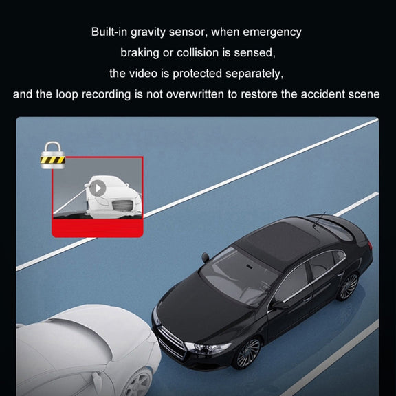 Mobile Phone WIFI Interconnection 2K Ultra-Clear Night Vision Hidden Driving Recorder, Version: USB Short Line(No TF Card)