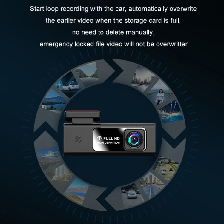Mobile Phone WIFI Interconnection 2K Ultra-Clear Night Vision Hidden Driving Recorder, Version: USB Short Line(No TF Card)