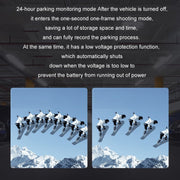 WIFI Mobile Phone 2K Ultra-Clear 360-Degree Rotating Driving Recorder, Version: USB Short Line(No TF Card)