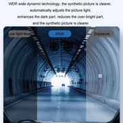 WIFI Mobile Phone 2K Ultra-Clear 360-Degree Rotating Driving Recorder, Version: USB Short Line(No TF Card)