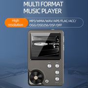 Without TF Card HIFI Lossless DSD256 Music Player Sports MP3(Silver Gray)
