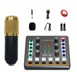 M8 Recording And Singing Live Bluetooth Sound Card Set, Color: Gold Tripod - Live Sound Effects Processors by PMC TechLife | Online Shopping South Africa | PMC TechLife | Buy Now Pay Later Mobicred