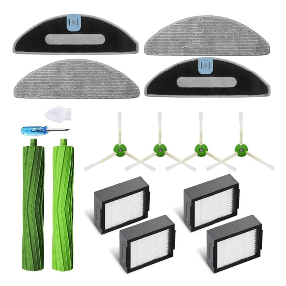 For iRobot Roomba Combo i5 / i5+ / j5 / j5+ Robot Vacuum And Mop Replacement Parts 2pcs Edge Brush
