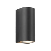 LED Outdoor Wall Lights Water-resistant Exterior Villa Door Patio Lights Background Glow Spotlights, Style: 2-head Round With GU10 Bulb(Warm White)