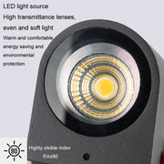 LED Outdoor Wall Lights Water-resistant Exterior Villa Door Patio Lights Background Glow Spotlights, Style: 2-head Round With GU10 Bulb(Warm White)