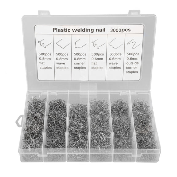 3000pcs /Set Boxed Car Bumper Broken Repair Welding Wire Nails