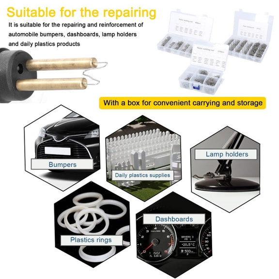 1500pcs /Set Boxed Car Bumper Broken Repair Welding Wire Nails
