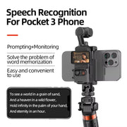 For DJI Osmo Pocket 3 Phone Holder Expansion Bracket With 3 Cold Shoe Port(Black)