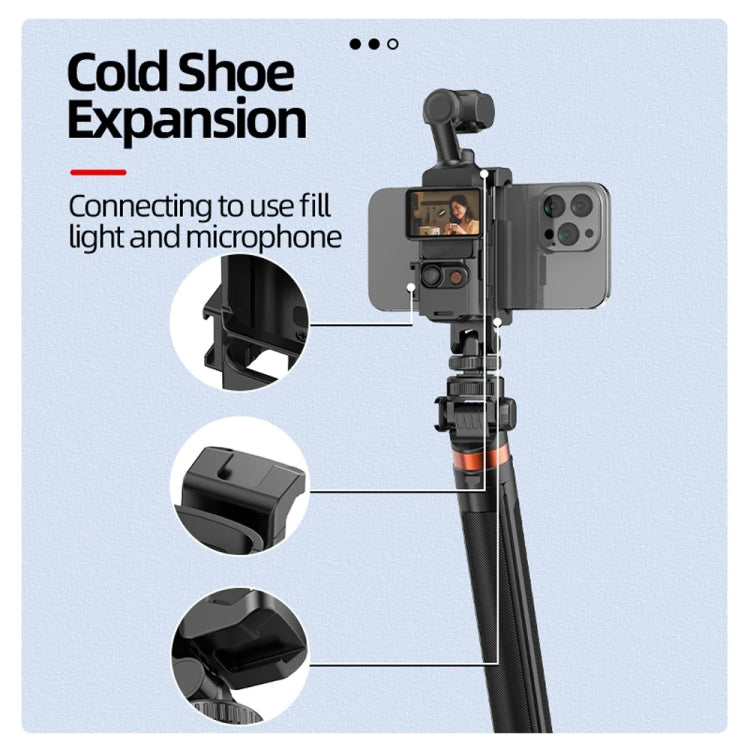 For DJI Osmo Pocket 3 Phone Holder Expansion Bracket With 3 Cold Shoe Port(Black) - free shipping - PMC Jewellery - Order now!