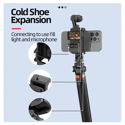 For DJI Osmo Pocket 3 Phone Holder Expansion Bracket With 3 Cold Shoe Port(Black) - free shipping - PMC Jewellery - Order now!