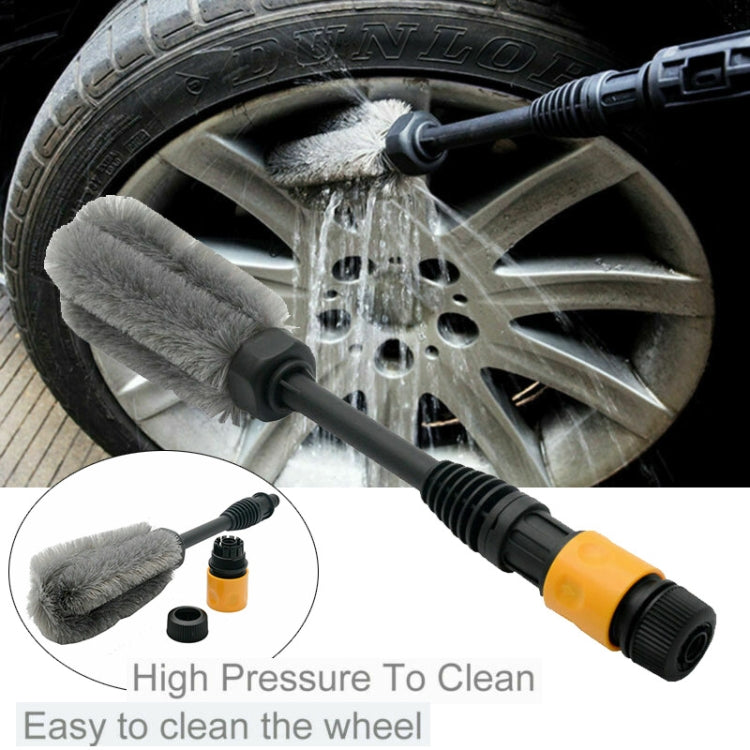 Wheel Hub Brush High Pressure Water-through Soft Bristle Cleaning Brush(40x6x6cm) - Car washing supplies by PMC TechLife | Online Shopping South Africa | PMC TechLife | Buy Now Pay Later Mobicred