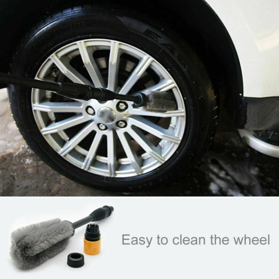 Wheel Hub Brush High Pressure Water-through Soft Bristle Cleaning Brush(40x6x6cm)