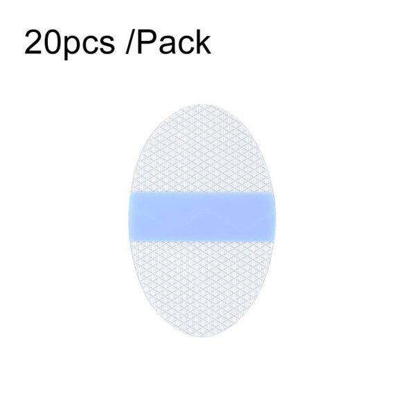 20pcs /Pack Oval Small PU Film Silicone Gel Water-resistant Breathable Ear Patch