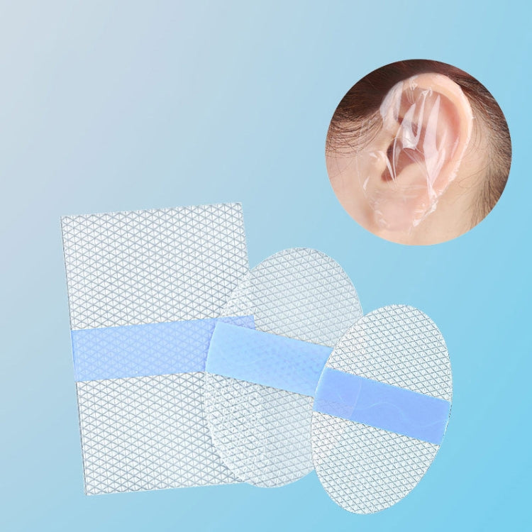 20pcs /Pack Square PU Film Silicone Gel Water-resistant Breathable Ear Patch