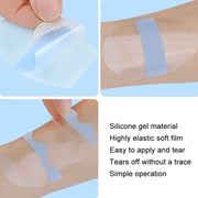 20pcs /Pack Oval Large PU Film Silicone Gel Water-resistant Breathable Ear Patch