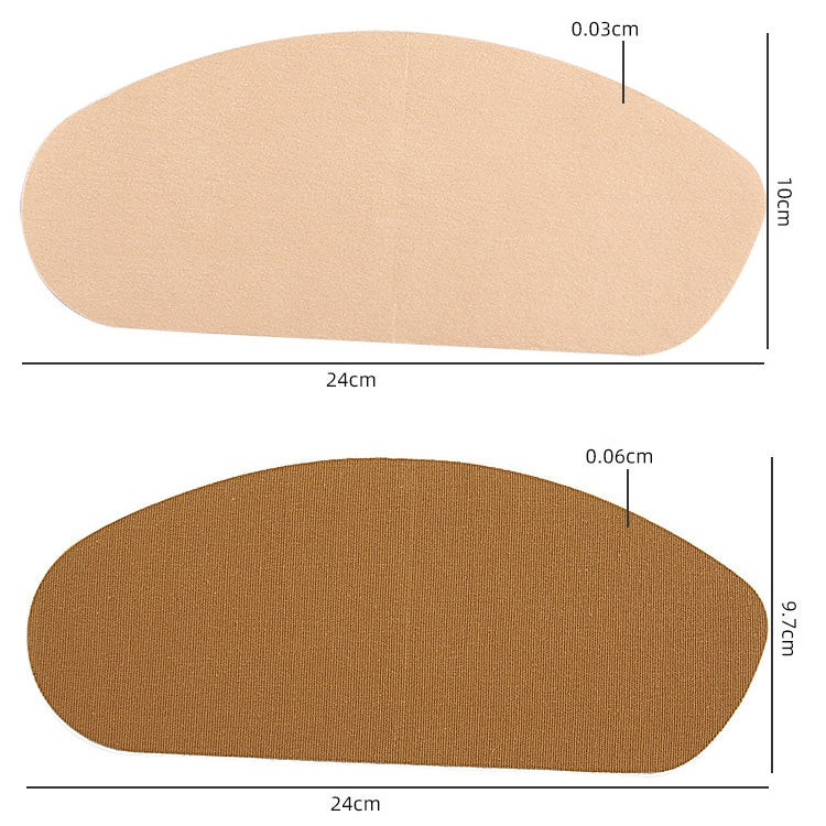 10pcs /Pack Invisible Thigh Stickers Sweat-proof and Friction-proof Thigh Pressure Relief Patches, Color: Brown Stretch Fabric