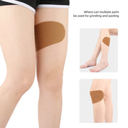 10pcs /Pack Invisible Thigh Stickers Sweat-proof and Friction-proof Thigh Pressure Relief Patches, Color: Skin Color Nonwoven