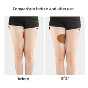 10pcs /Pack Invisible Thigh Stickers Sweat-proof and Friction-proof Thigh Pressure Relief Patches, Color: Brown Stretch Fabric
