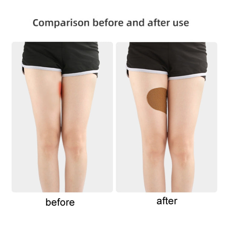 10pcs /Pack Invisible Thigh Stickers Sweat-proof and Friction-proof Thigh Pressure Relief Patches, Color: Skin Color Nonwoven