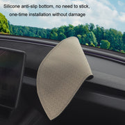 For 2024 Tesla Model 3 Dashboard Car Suede Light-Proof Pad
