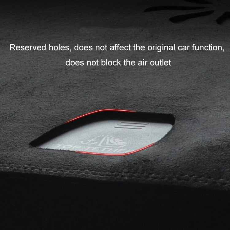 For 2024 Tesla Model 3 Rearwindow Car Suede Light-Proof Pad