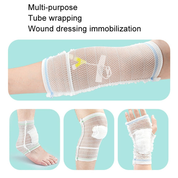 PICC Mesh Bandage Cover IOL Placement Fixation Nursing Isolation Mesh, Color: Red Edge M For 9-17.5kg