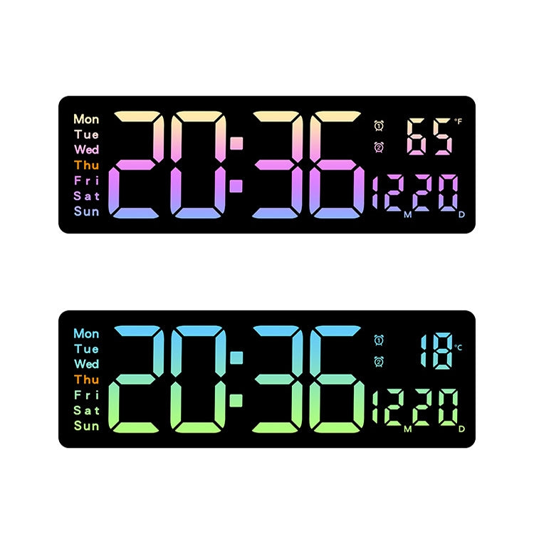 5526 LED Digital Display Electronic Wall Clock Multifunctional Countdown Alarm Clock(A Pink)
