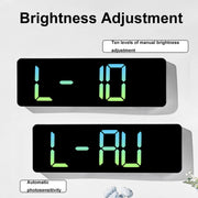 5526 LED Digital Display Electronic Wall Clock Multifunctional Countdown Alarm Clock(A Pink)