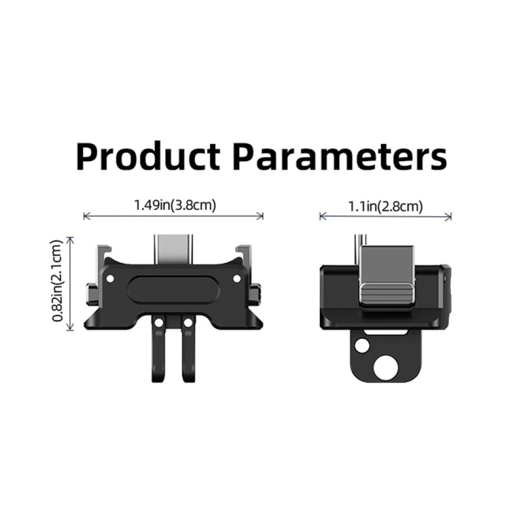 For DJI OSMO Pocket 3 Camera Charging Base Quick Release Mount Adapter With 1/4 Inch Hole, Spec: With Tripod - free shipping - PMC Jewellery - Order now!