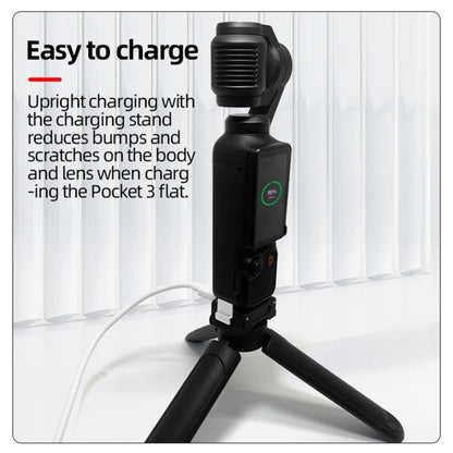 For DJI OSMO Pocket 3 Camera Charging Base Quick Release Mount Adapter With 1/4 Inch Hole, Spec: With Tripod - free shipping - PMC Jewellery - Order now!