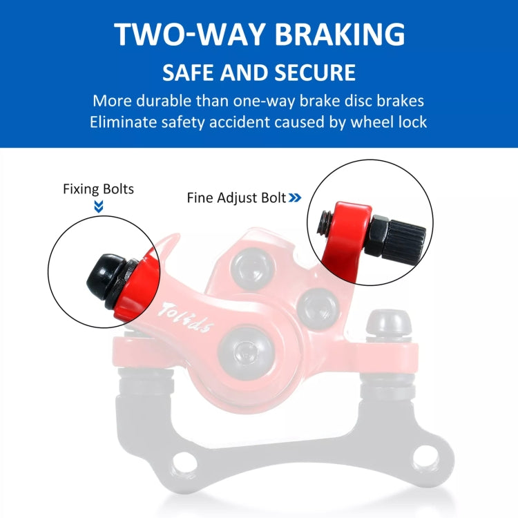 For KUGOO M4 10 inch Electric Scooter Disc Brake(Red) - Accessories & Parts by PMC TechLife | Online Shopping South Africa | PMC TechLife | Buy Now Pay Later Mobicred