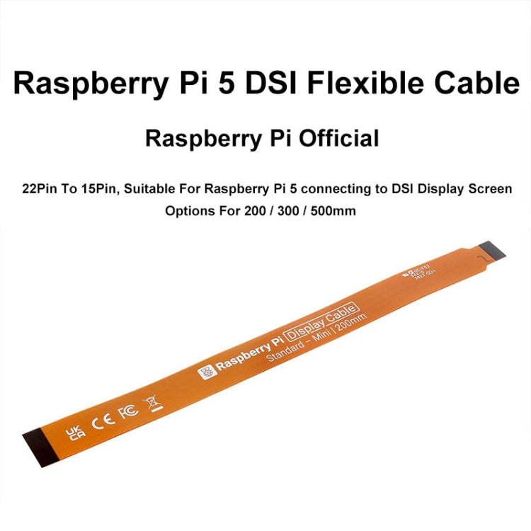 Waveshare For Raspberry Pi 5th DSI Display 22Pin To 15Pin Soft Cable FPC Cable, Spec: 500mm - Raspberry Pi Accessories by Waveshare | Online Shopping South Africa | PMC Jewellery | Buy Now Pay Later Mobicred