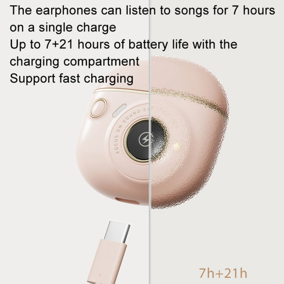 Edifier TO-U3 Plus Noise Reduction Sports Wireless Bluetooth Earphones(Pink)