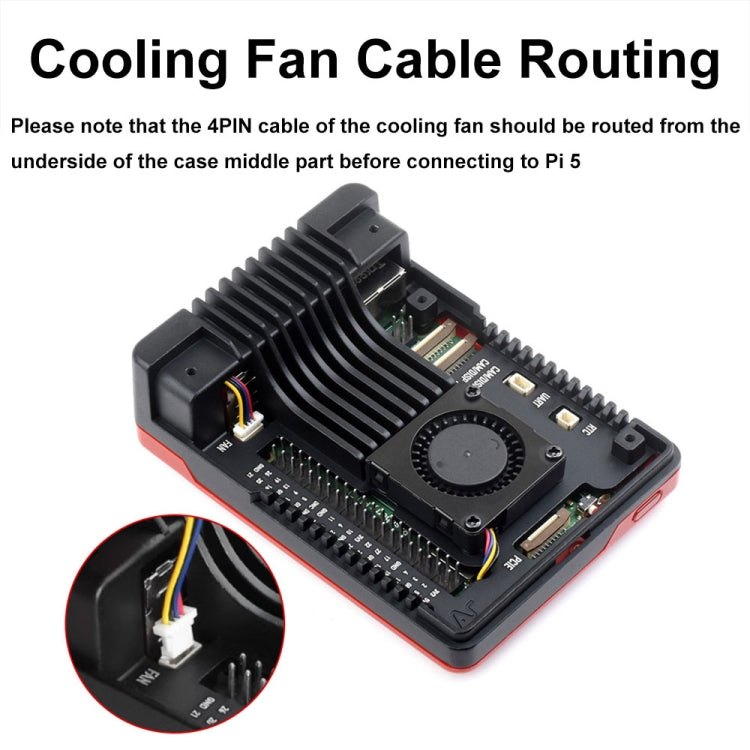 Waveshare 26587 For Raspberry Pi 5 Argon Neo Aluminum Alloy Case, Spec: Standard - free shipping - PMC Jewellery - Order now!