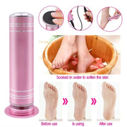 Electric Foot Grinder Calluses Dead Skin Remover With 60pcs Replaceable Sandpaper Discs US Plug(Pink)