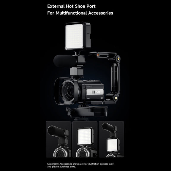 HDV-255K 5K/30FPS 16X Zoom Outdoor Sports HD Electronic Anti-Shake Digital Camera(US Plug)